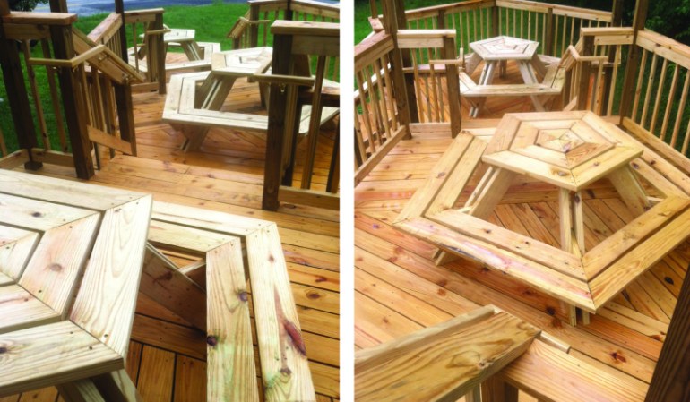 'The Porch Project- Black Lunch Tables' 02 - Heather Hart